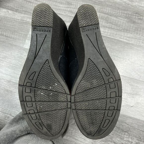 Sperry Top Sider Women's Harlow Brook Wedge Boot Bootie Black Suede Size 7 - Picture 4 of 9